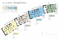 3., 4. und 5. Obergeschoss Grundriss